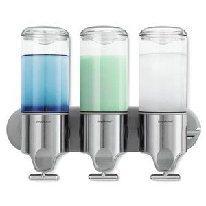 simplehuman Triple Wall Mount Shower Pump, Shampoo and Soap Dispensers 🤩🤩